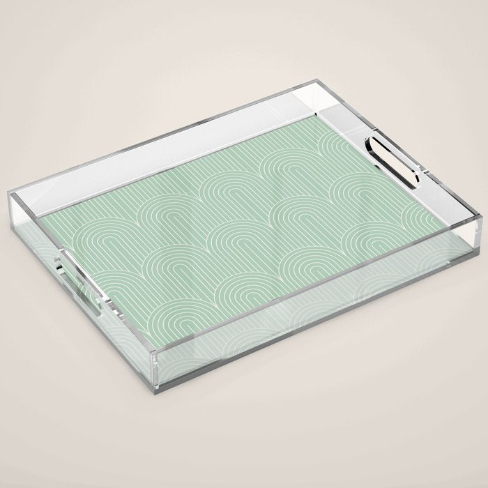 Art Deco Arch Pattern XX Acrylic Tray Gallery Image 1