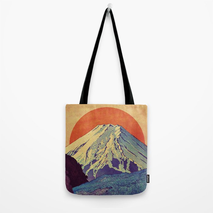 The Red Sunrise at Dayai Shore - Nature Landscape Tote Bag Gallery Image 2
