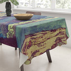 The Red Sunrise at Dayai Shore - Nature Landscape Tablecloth Gallery Image 3