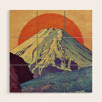 The Red Sunrise at Dayai Shore - Nature Landscape Wood Wall Art Gallery Image 1