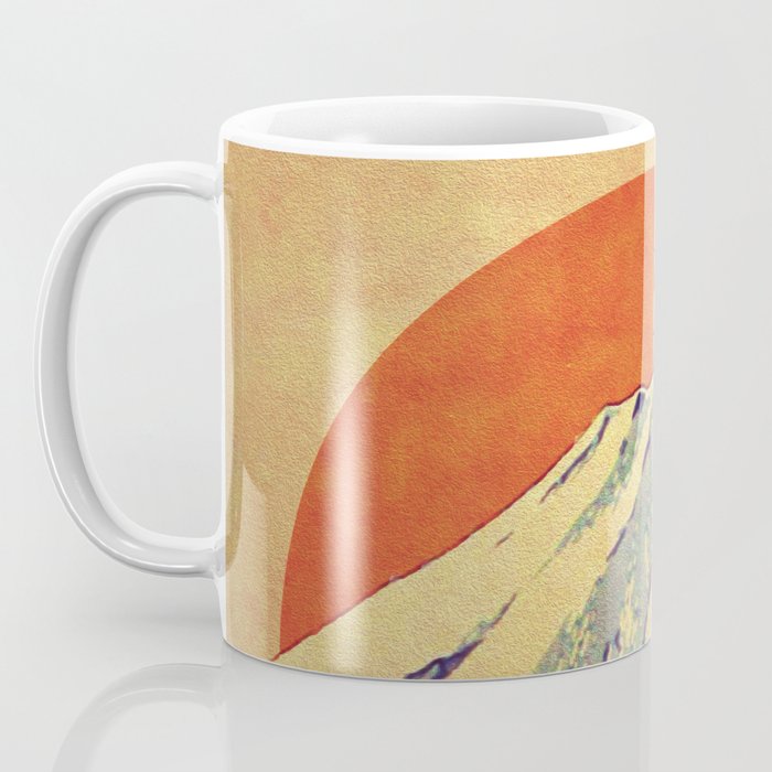 The Red Sunrise at Dayai Shore - Nature Landscape Coffee Mug Gallery Image 3