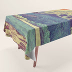 The Red Sunrise at Dayai Shore - Nature Landscape Tablecloth Gallery Image 1