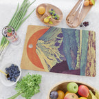 The Red Sunrise at Dayai Shore - Nature Landscape Cutting Board Gallery Image 2