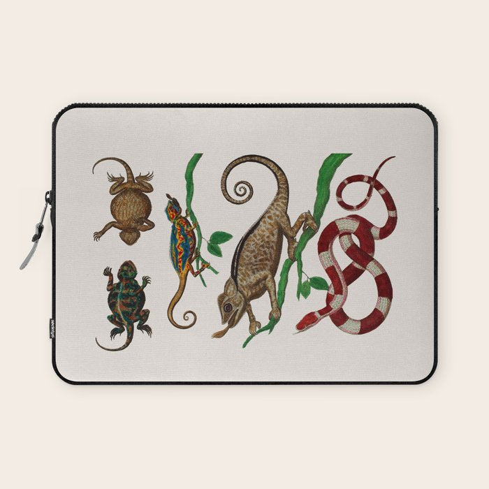 Albertus Seba Iguana And Snakes Laptop Sleeve Gallery Image 1