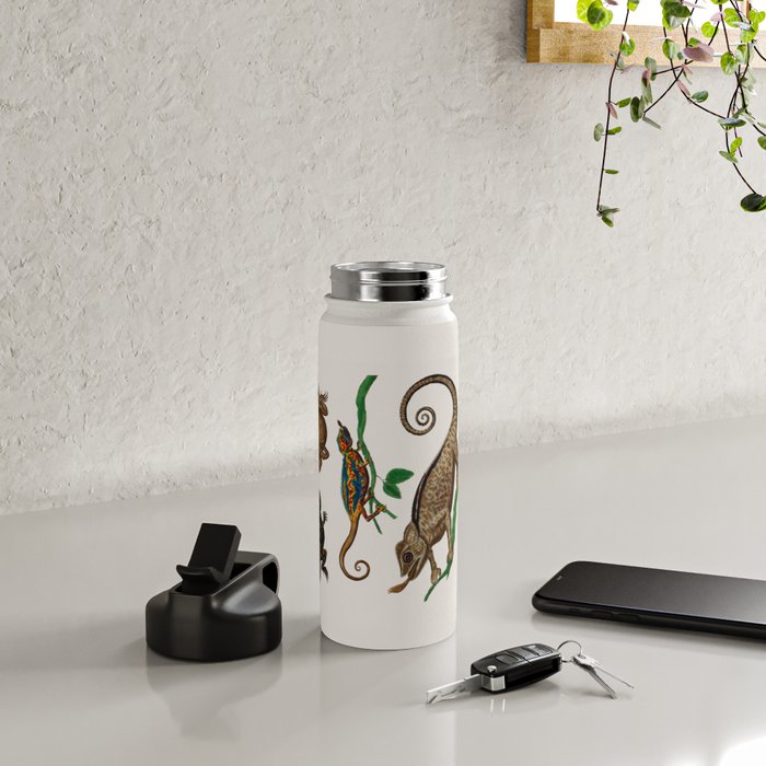 Albertus Seba Iguana And Snakes Water Bottle Gallery Image 4