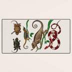 Albertus Seba Iguana And Snakes Desk Mat Gallery Image 3