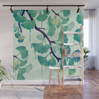 O Ginkgo (in Green) Wall Mural Gallery Image 1
