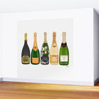 Champagne Bottles Wall Mural Gallery Image 2