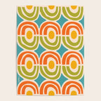 Mid Century Modern Solar Flares Pattern 2 Poster Gallery Image 4