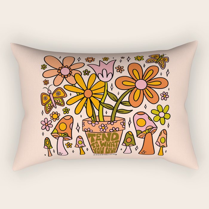 Tend to What You Love Rectangular Pillow Gallery Image 2