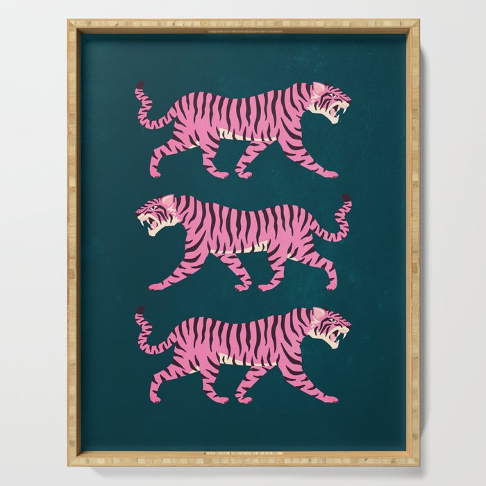 Fierce: Night Race Pink Tiger Edition Serving Tray Gallery Image 1