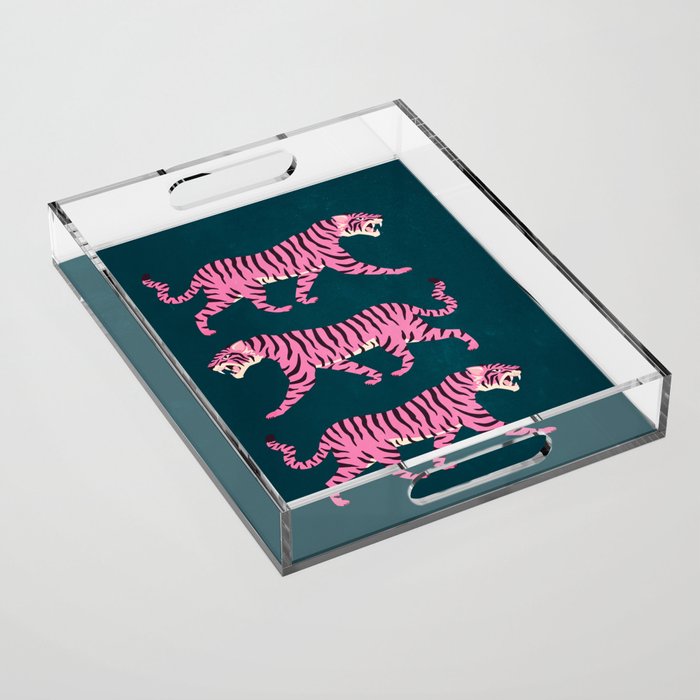 Fierce: Night Race Pink Tiger Edition Acrylic Tray Gallery Image 1