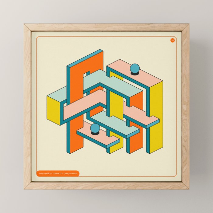 IMPOSSIBLE GEOMETRICS 38 Mini Art Print Gallery Image 1