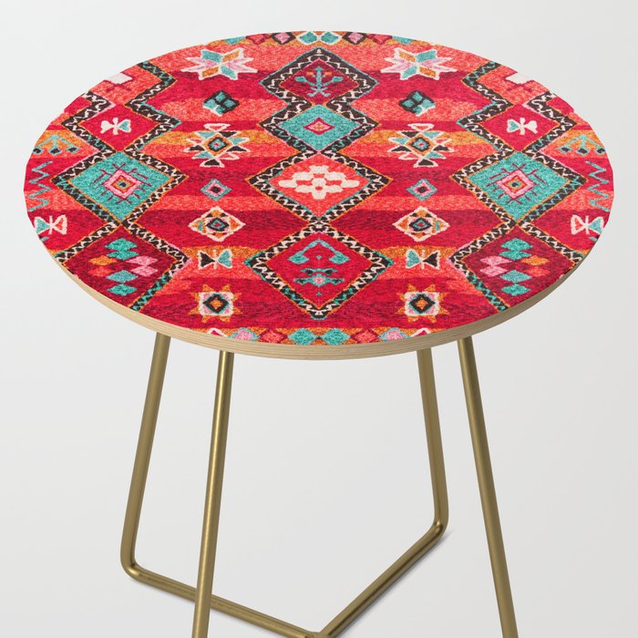 Epic Red Oriental Anthropologie Berber Atlas Moroccan Style Side Table Gallery Image 2