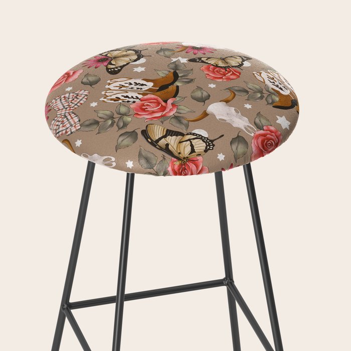 Cowboy Spirit Blooms Stool Gallery Image 2