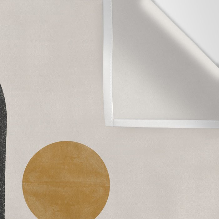 Mid Century Black Mustard  Wall Tapestry Gallery Image 3