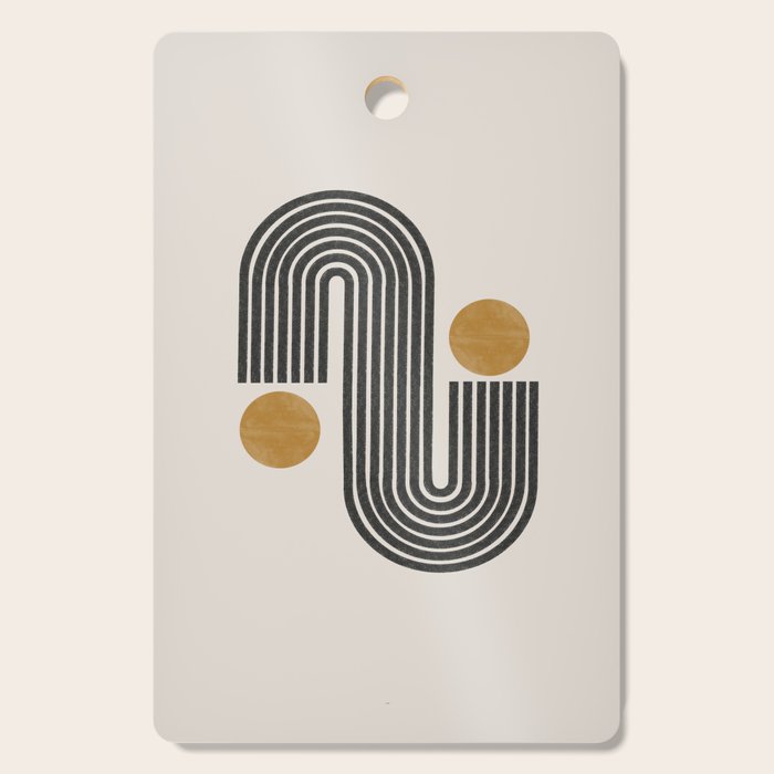Mid Century Black Mustard  Cutting Board Gallery Image 1