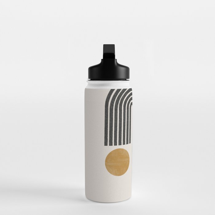 Mid Century Black Mustard  Water Bottle Gallery Image 3