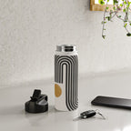 Mid Century Black Mustard  Water Bottle Gallery Image 4