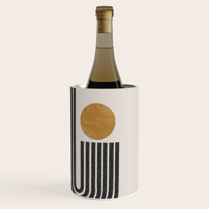 Mid Century Black Mustard  Wine Chiller Gallery Image 3