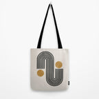 Mid Century Black Mustard  Tote Bag Gallery Image 2