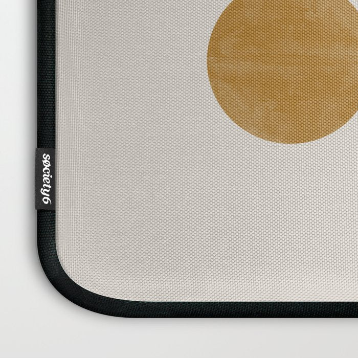 Mid Century Black Mustard  Laptop Sleeve Gallery Image 3