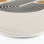 Mid Century Black Mustard  Bath Mat Gallery Image 3