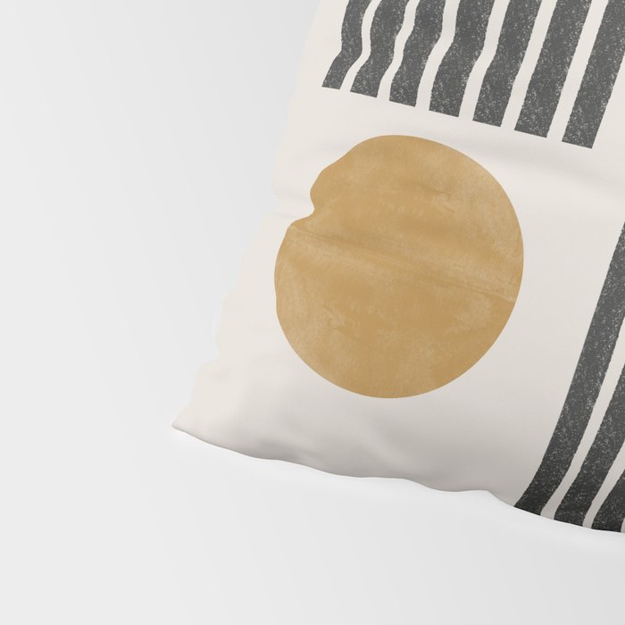 Mid Century Black Mustard  Pillow Sham Gallery Image 4