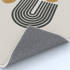 Mid Century Black Mustard  Rug Gallery Image 4
