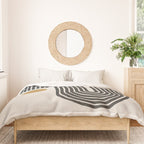 Mid Century Black Mustard  Duvet Cover Gallery Image 3