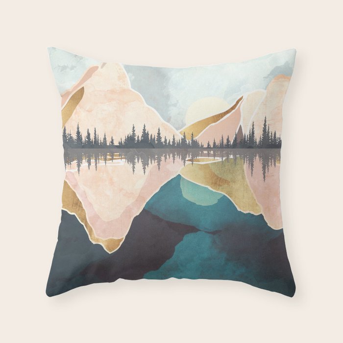 Summer Reflection Throw Pillow Gallery Image 1