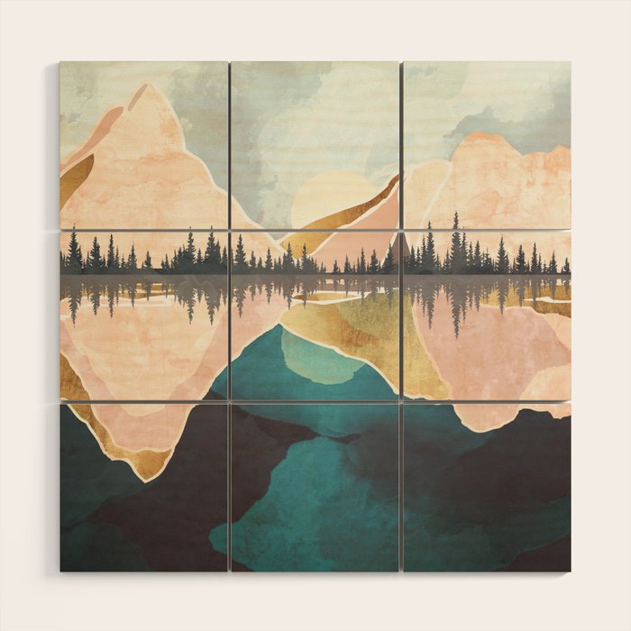 Summer Reflection Wood Wall Art Gallery Image 1