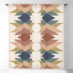 Bold Geometric Triangles IX Window Curtain Gallery Image 5