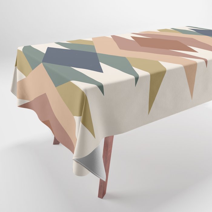 Bold Geometric Triangles IX Tablecloth Gallery Image 1