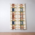 Bold Geometric Triangles IX Window Curtain Gallery Image 3