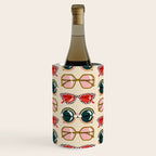 Retro Sunglasses - Red & Teal on Cream Wine Chiller Gallery Image 3