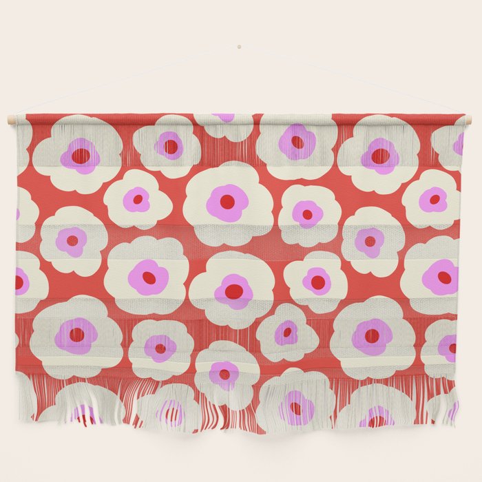 Pink, Red and White Flower Wall Hanging Gallery Image 1