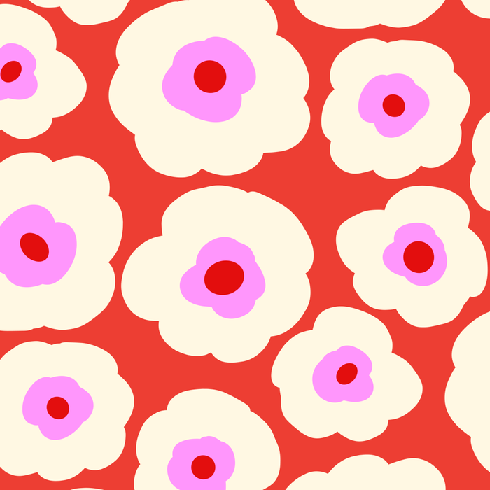 Pink, Red and White Flower Coffee Mug Gallery Image 2