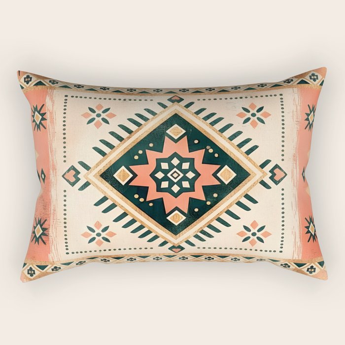 Boho Charm of the Orient Rectangular Pillow Gallery Image 1