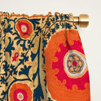 Kermina Suzani Uzbekistan Print Window Curtain Gallery Image 2