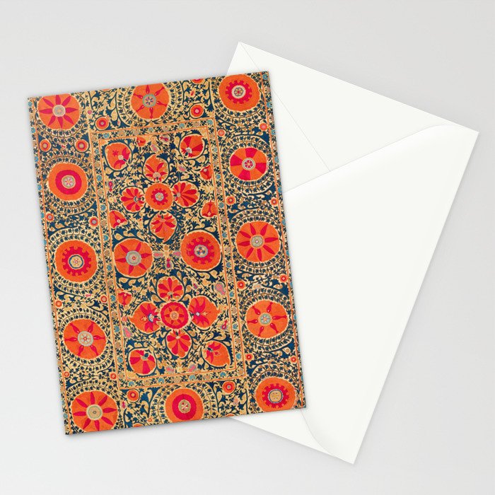 Kermina Suzani Uzbekistan Print Stationery Card Gallery Image 2