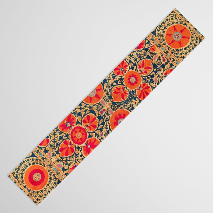 Kermina Suzani Uzbekistan Print Table Runner Gallery Image 3