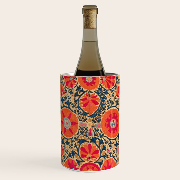 Kermina Suzani Uzbekistan Print Wine Chiller Gallery Image 1