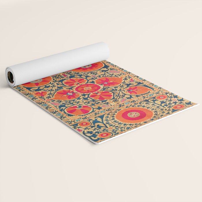Kermina Suzani Uzbekistan Print Yoga Mat Gallery Image 2