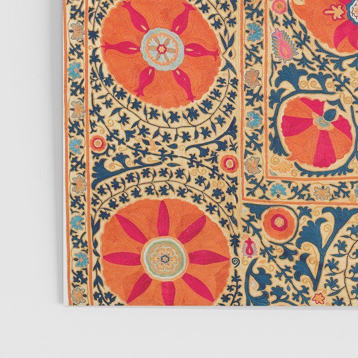 Kermina Suzani Uzbekistan Print Poster Gallery Image 3