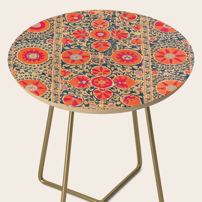 Kermina Suzani Uzbekistan Print Side Table Gallery Image 2