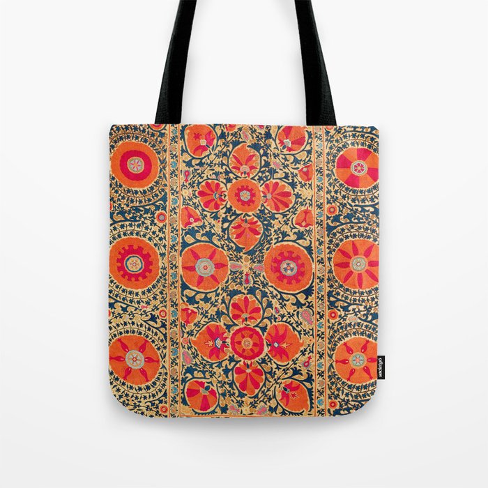 Kermina Suzani Uzbekistan Print Tote Bag Gallery Image 1