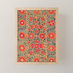 Kermina Suzani Uzbekistan Print Mini Art Print Gallery Image 1