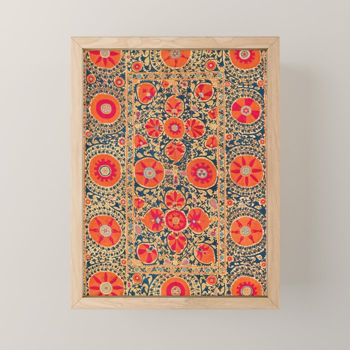 Kermina Suzani Uzbekistan Print Mini Art Print Gallery Image 1