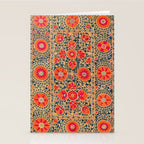 Kermina Suzani Uzbekistan Print Stationery Card Gallery Image 2